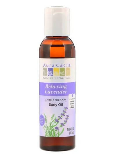 Aura Cacia Relaxing Lavender Aromatherapy Body Oil