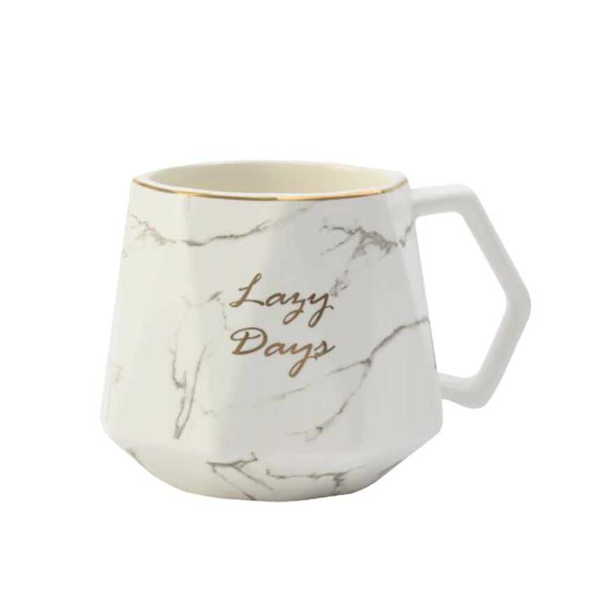 Shop Diamond Marble Ceramic Coffee Mug | Best Tea Mugs | Halabh
