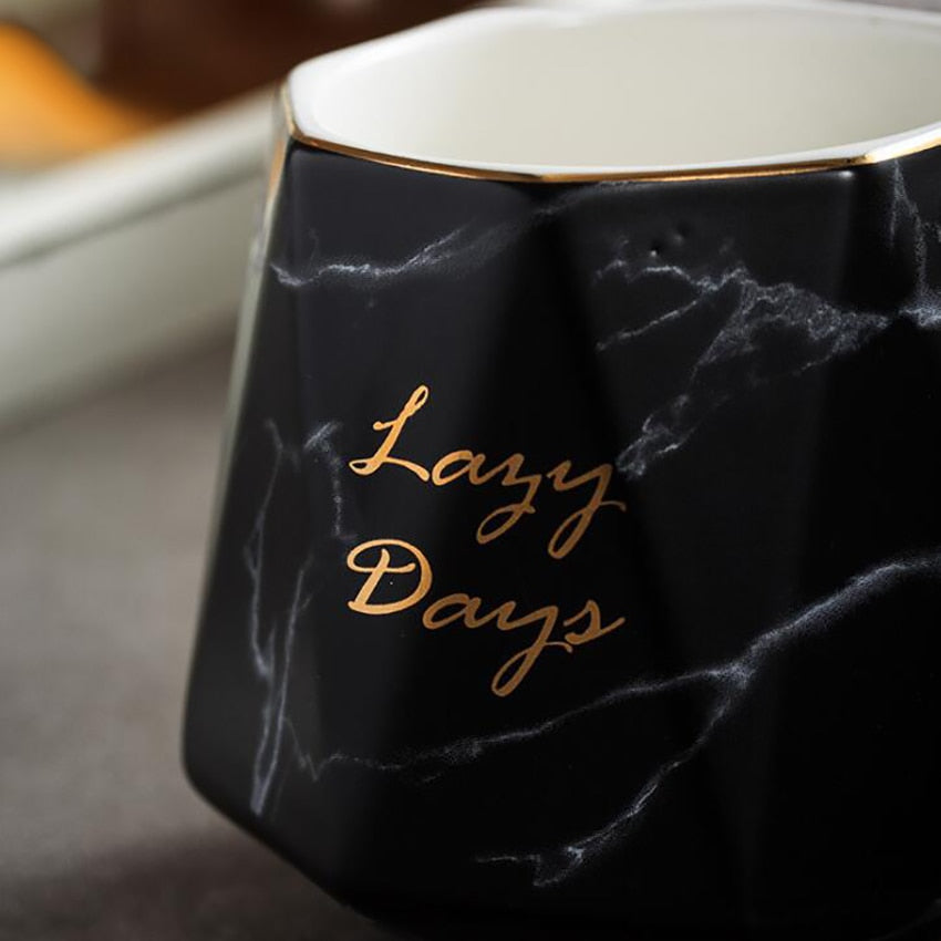Shop Diamond Marble Ceramic Coffee Mug | Best Tea Mugs | Halabh