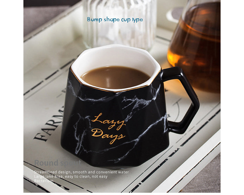 Shop Diamond Marble Ceramic Coffee Mug | Best Tea Mugs | Halabh