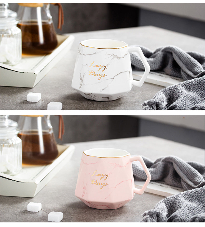 Shop Diamond Marble Ceramic Coffee Mug | Best Tea Mugs | Halabh