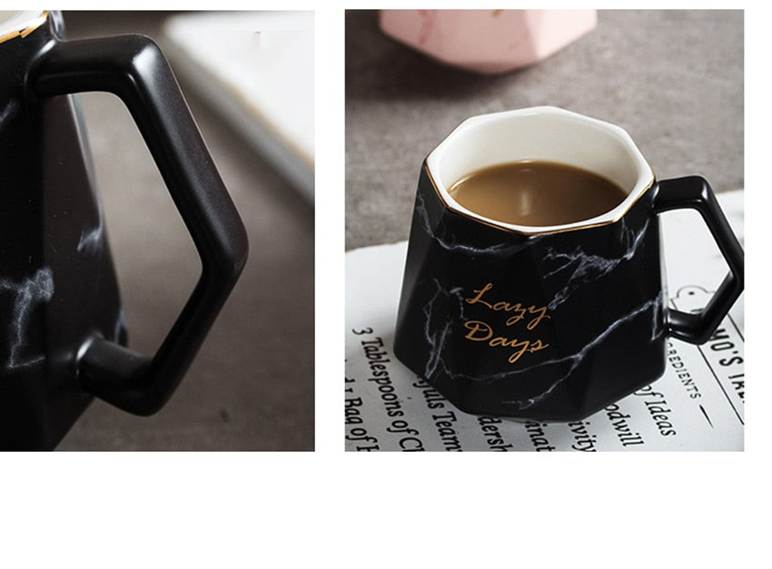 Shop Diamond Marble Ceramic Coffee Mug | Best Tea Mugs | Halabh
