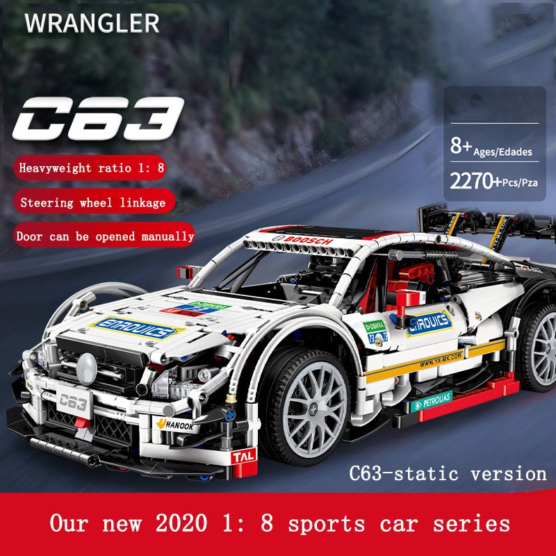 Mould King Super Racing Car 13075Building Blocks Series C63 Model Bricks Toys