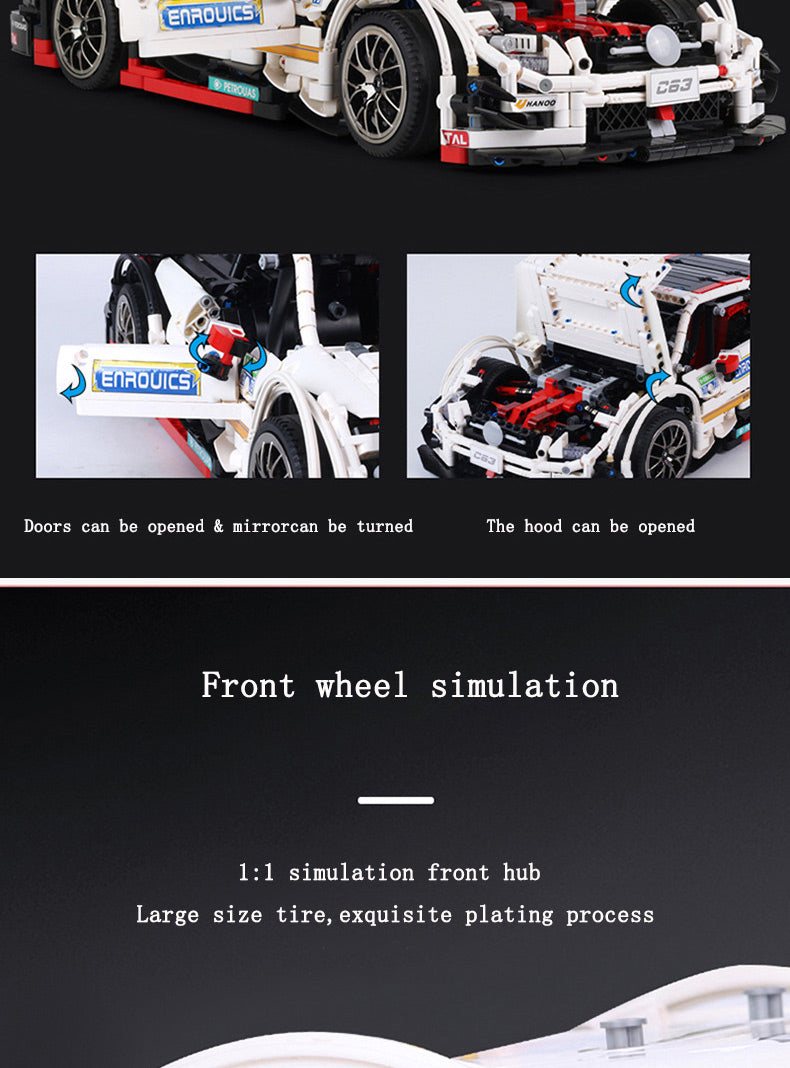 Mould King Super Racing Car 13075Building Blocks Series C63 Model Bricks Toys