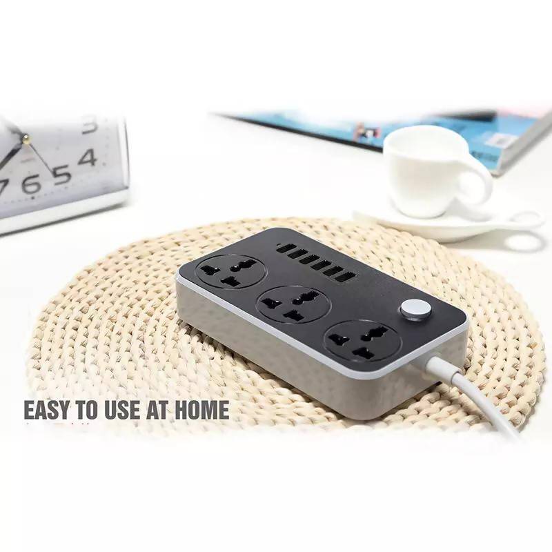 3 Outlets 6 USB Ports USB Power Strip Smart Home Socket