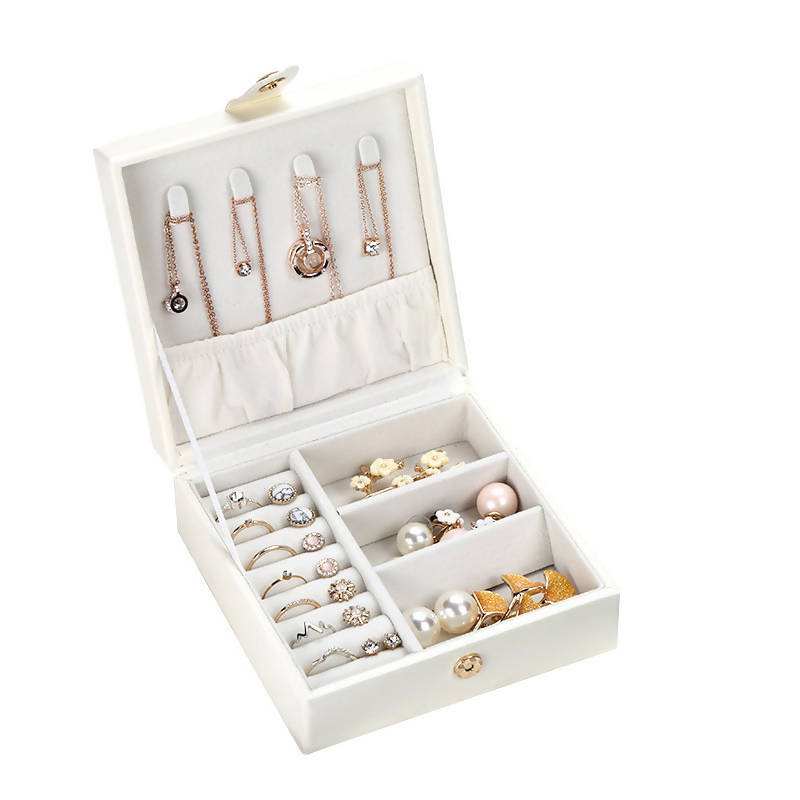Jewelry Organizer Box Holder Tray Case For Ring Earrings Necklaces Accessories etc Storage Display