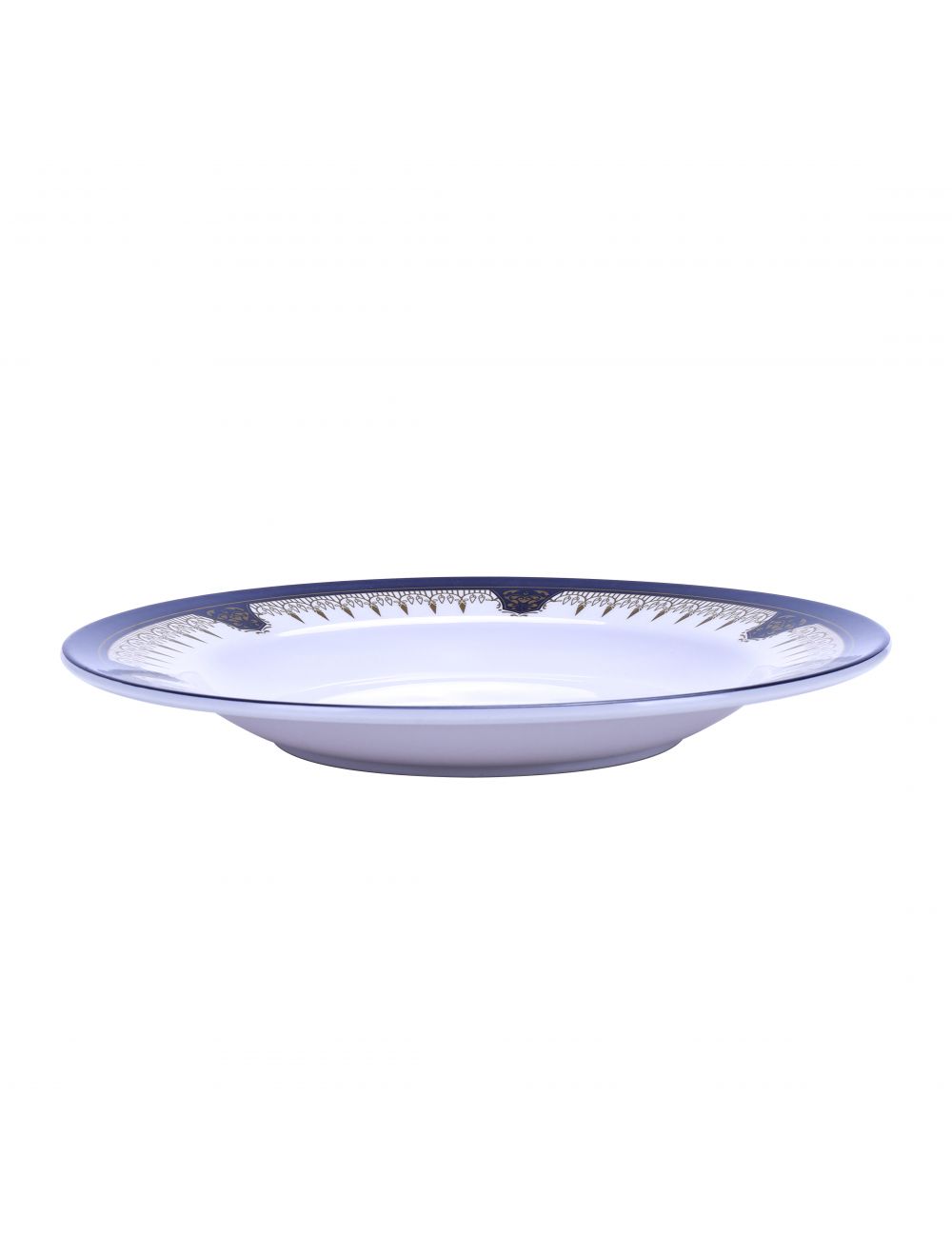 Royalford 10 Soup Plate White & Blue