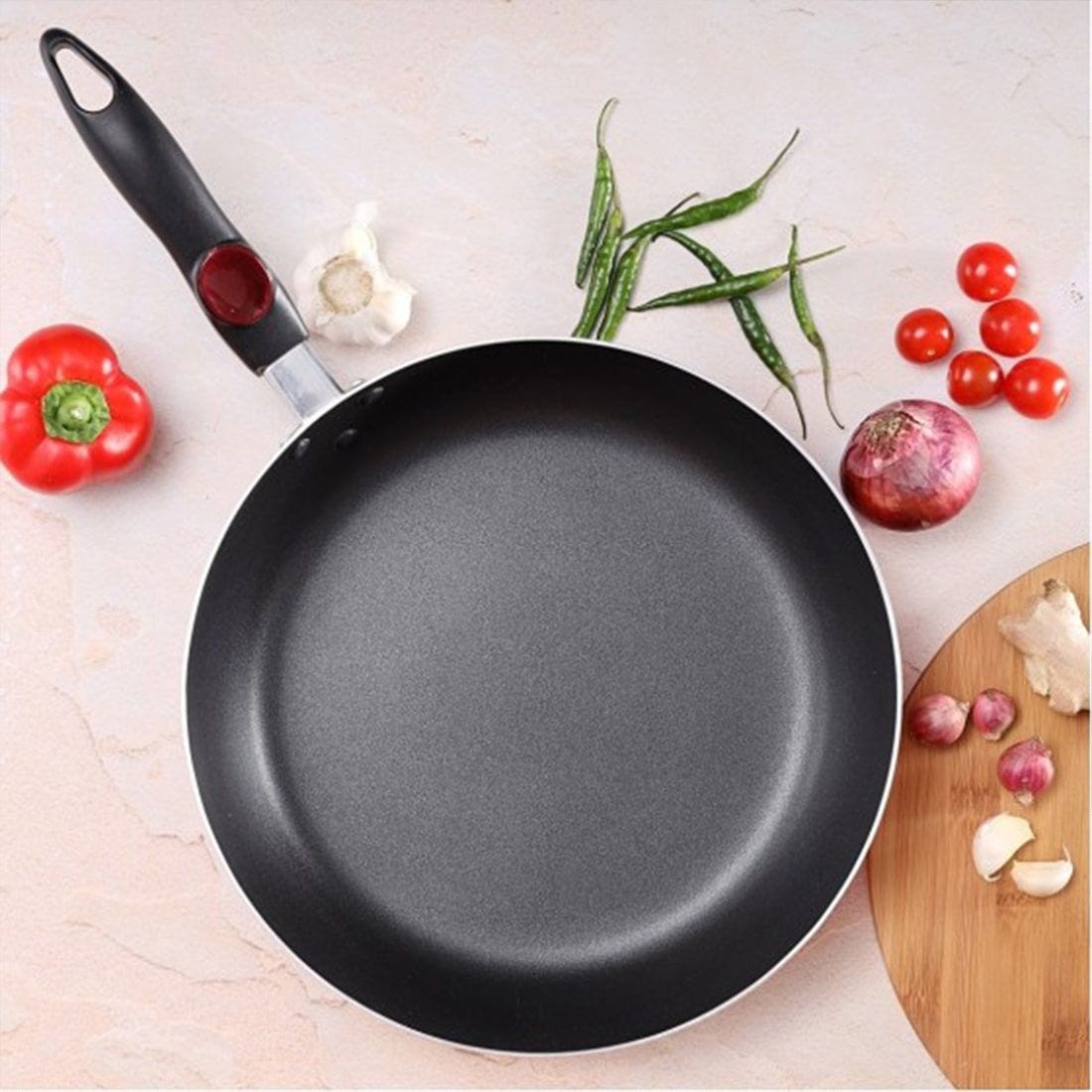 Royalford Fry Pan Red & Black 30cm