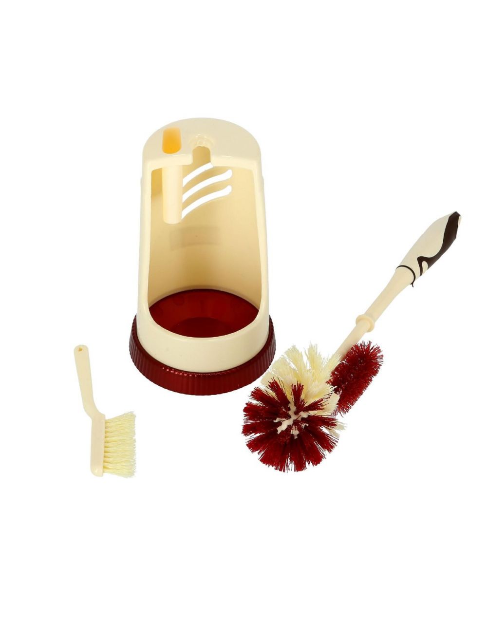 Royalford Toilet Brush with Holder Maroon