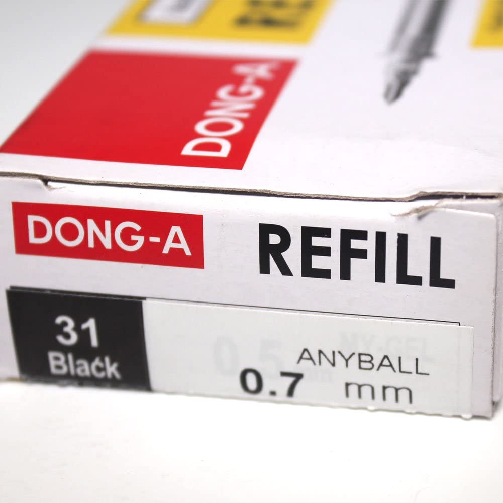 Dong a Anyball 501 Ball Point Pen Only Refill 0.7mm Black Ink