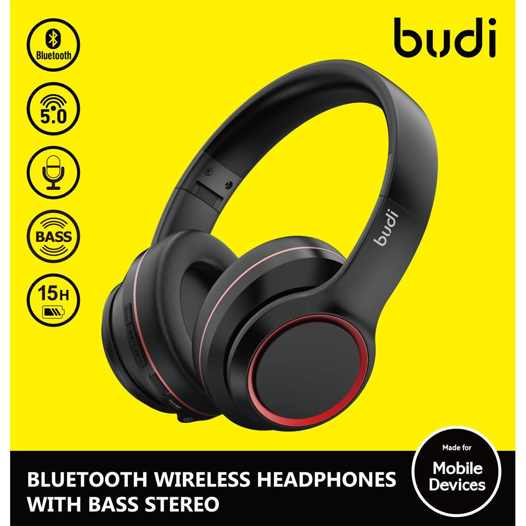 Buy Budi Bluetooth Wireless Headset With Bass Stereo | Headphones
