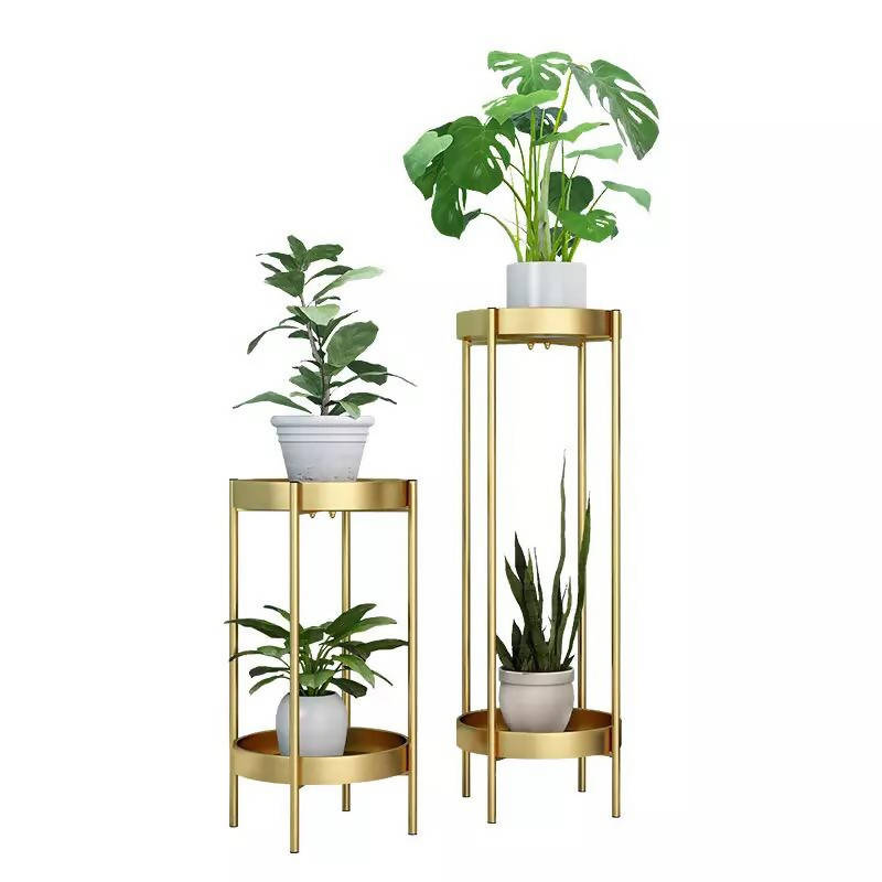 Plant Stand White Metal Garden Decors Metal Shelves