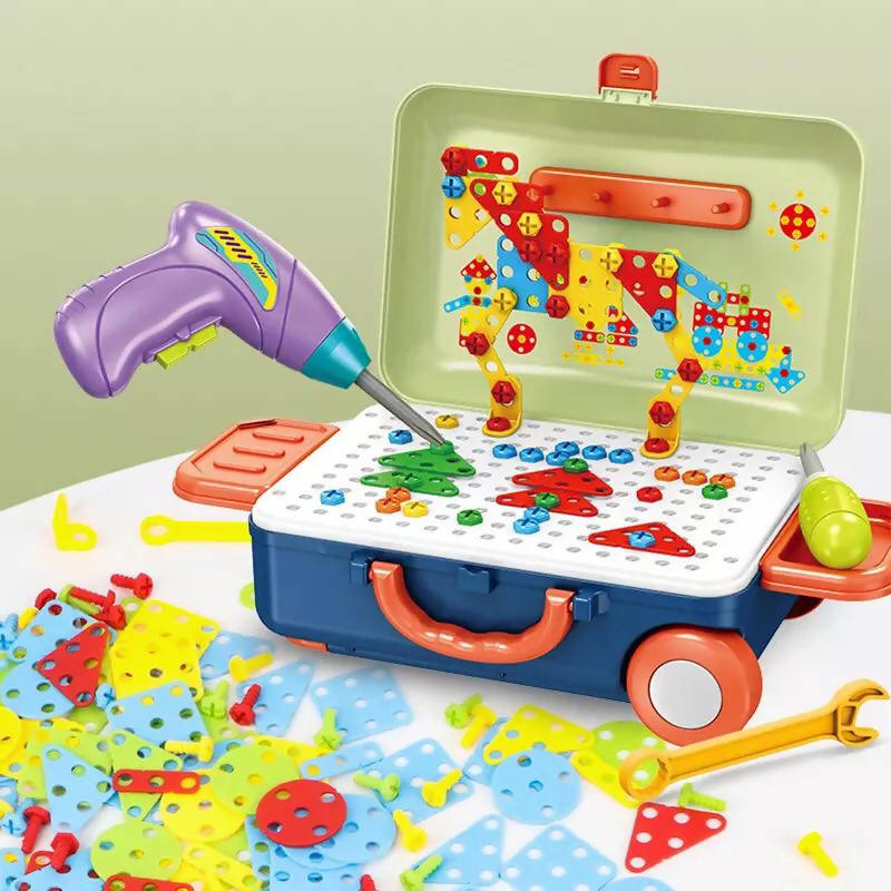 Electric Drilling Screw Set 3D Mosaic Puzzle Toys