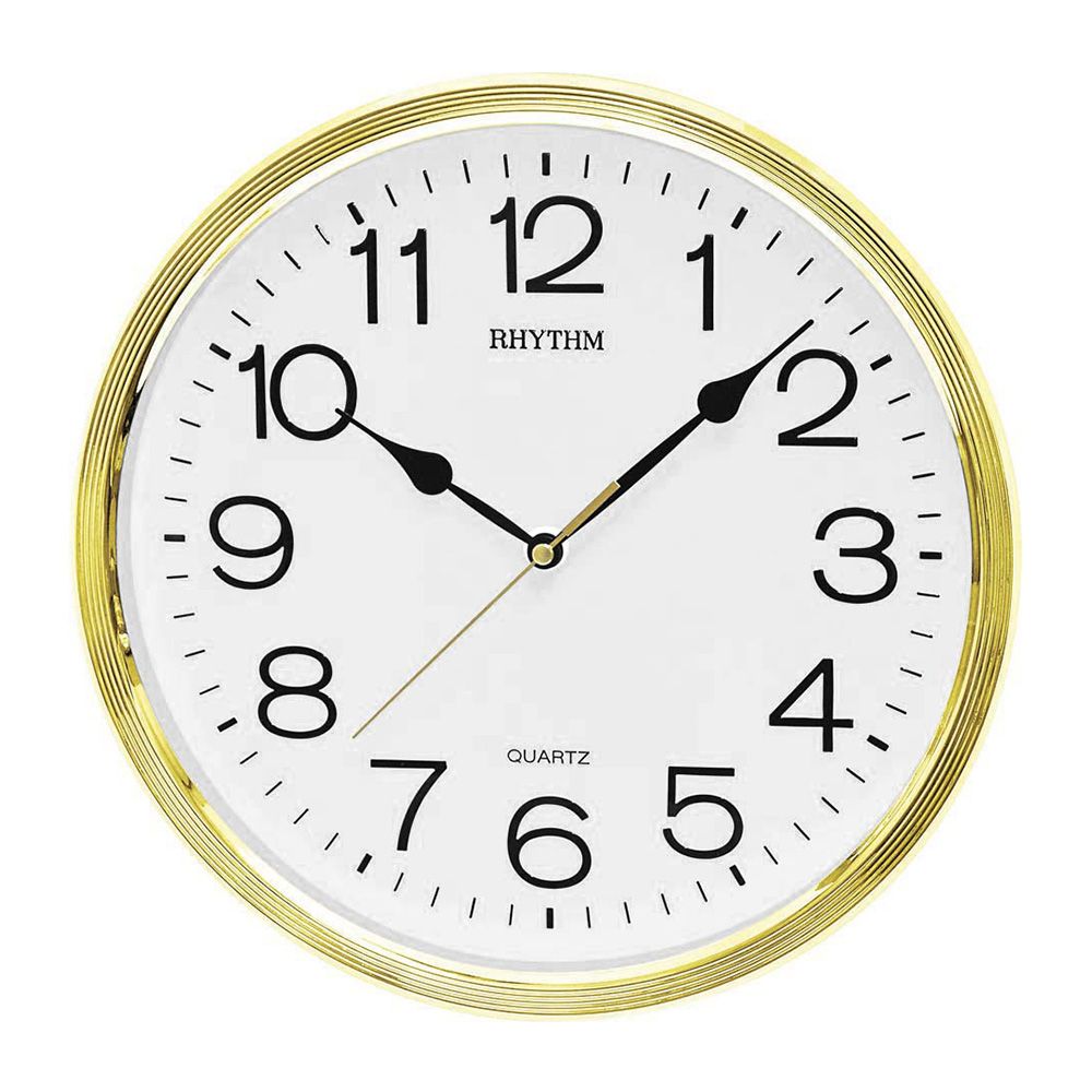 Rhythm Wall Clock CMG734CR18 | stylish watch | accurate timekeeping | wall clock | round clock | Casio watch | wall watch | home décor | timepiece | Halabh.com