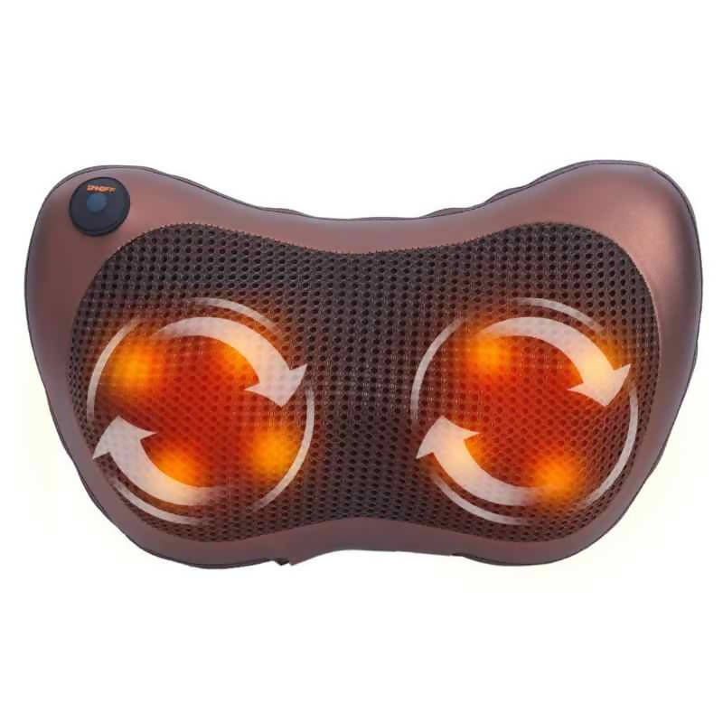 Tahath Shiatsu Neck Pillow Massager Relaxation Therapy with Heater for Home