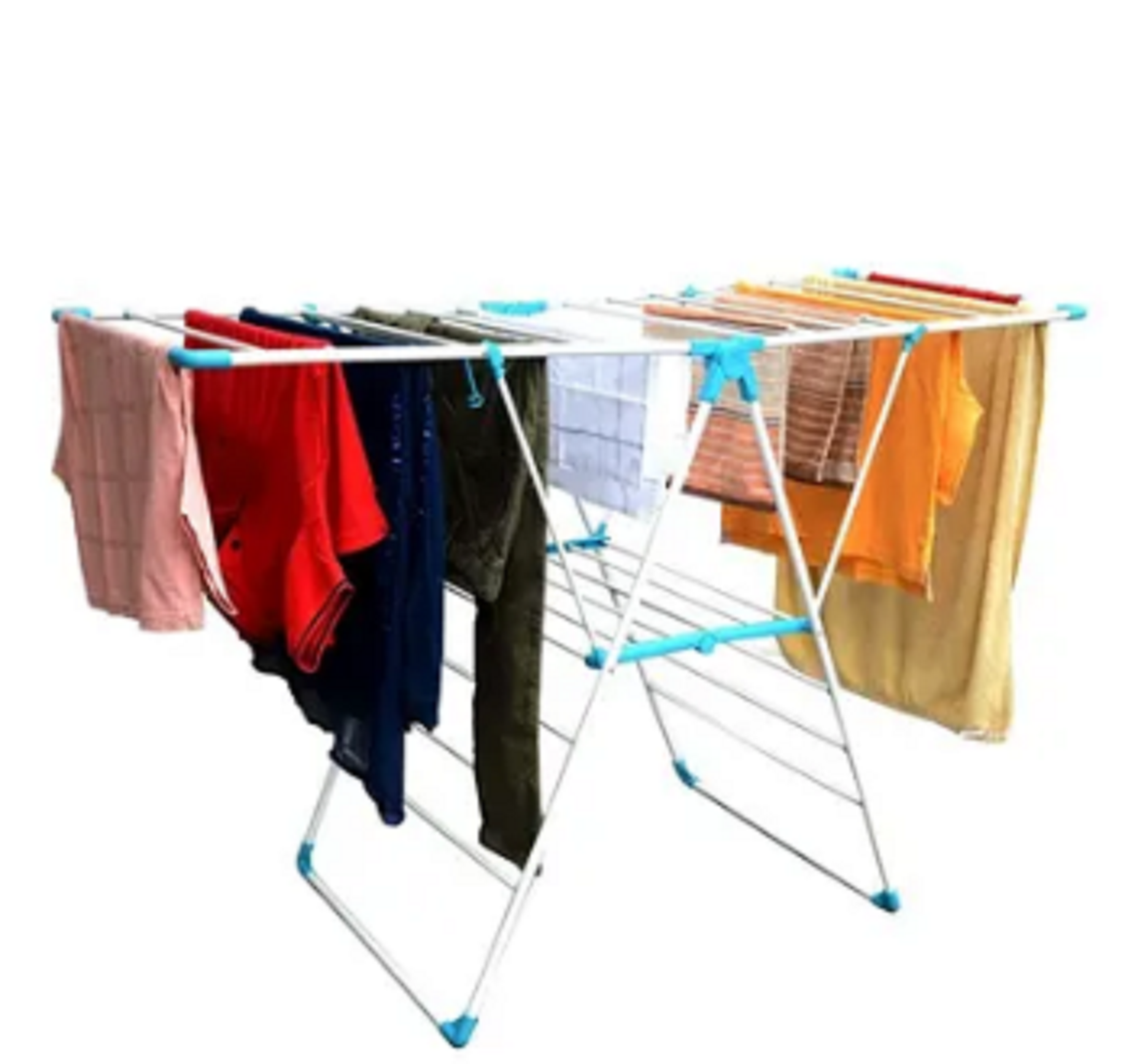 Delcasa Metal Cloth Dryer Assorted Color Silver & Blue 159X62X102cm