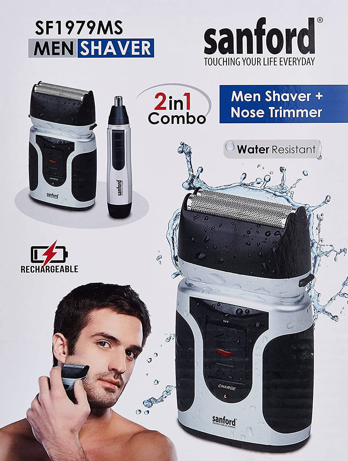 Sanford Men Shaver Silver & Black Online in Bahrain - Halabh