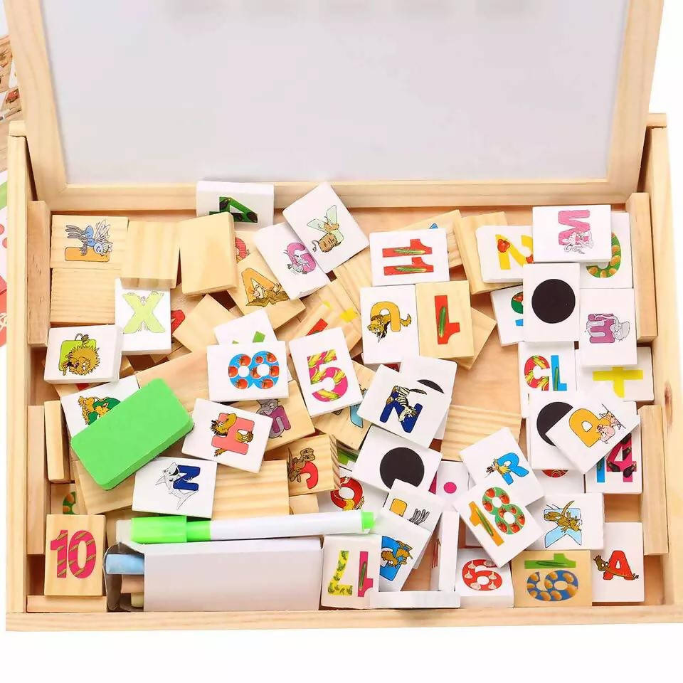 لعبة ابداع خشبية تعليمية حروف رقمية