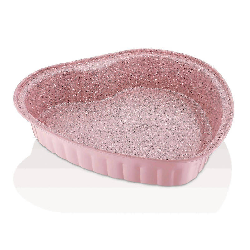 Korkmaz Heart Shape Cake Mould Pan 27cm X 26.5cm X 4.5cm (Brown Color Only)