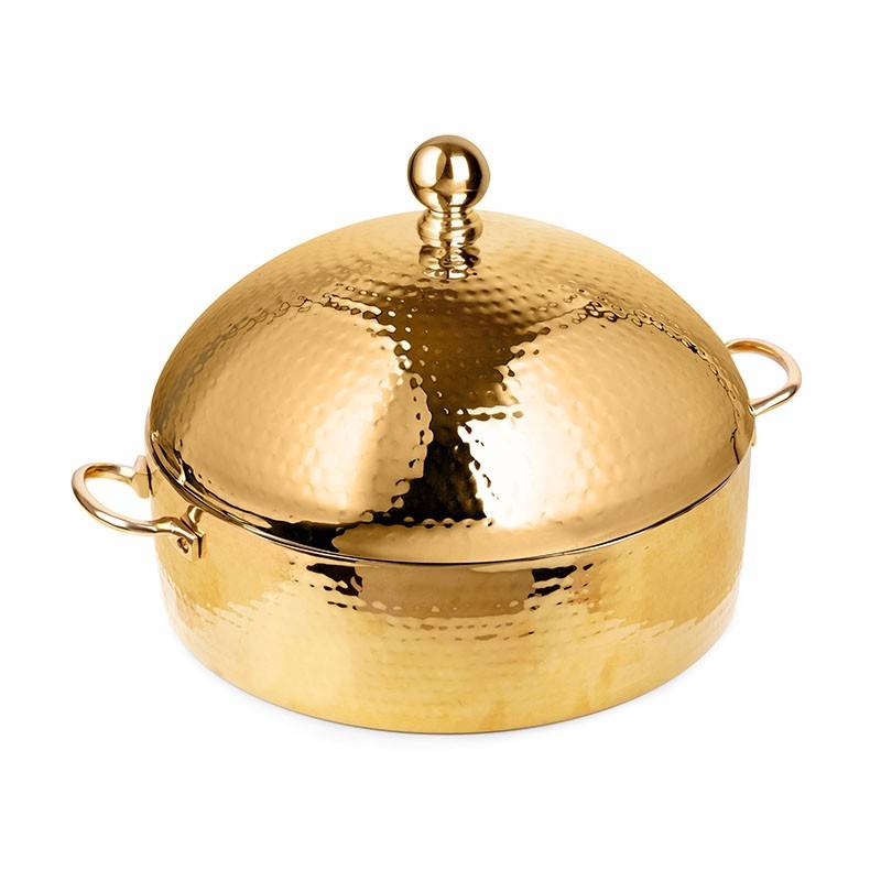 Buy A La Mode Hotpot Dome Gold Finish | Stylish Hotpot