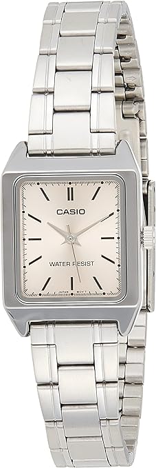 Casio Japanese Women Watch LTP-V007D-4EUDF | Stainless Steel Mesh Strap | Water-Resistant | Minimal | Quartz Movement | Lifestyle| Business | Scratch-resistant | Fashionable | Halabh.com
