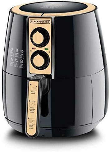 Black & Decker 4 Liter Manual Air Fryer Black - AF300  | Kitchen Appliance | Halabh.com