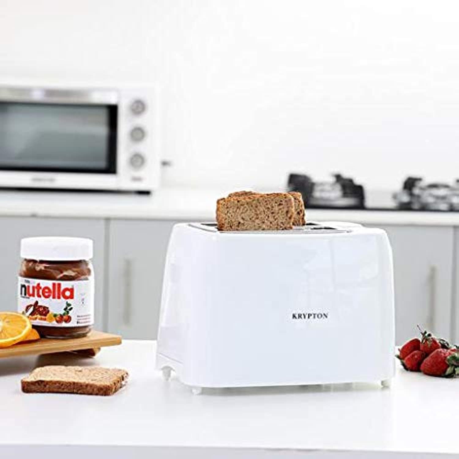 Krypton Bread Toaster 2 Slice - KNBT6194 | Krypton | KNBT6194 | Toaster | 2-Slice Toaster | Kitchen Appliance | Breakfast | Bagel Toaster | Easy Breakfast | Stylish Gadget | Crumb Tray | Wide Slot Toaster | Halabh.com