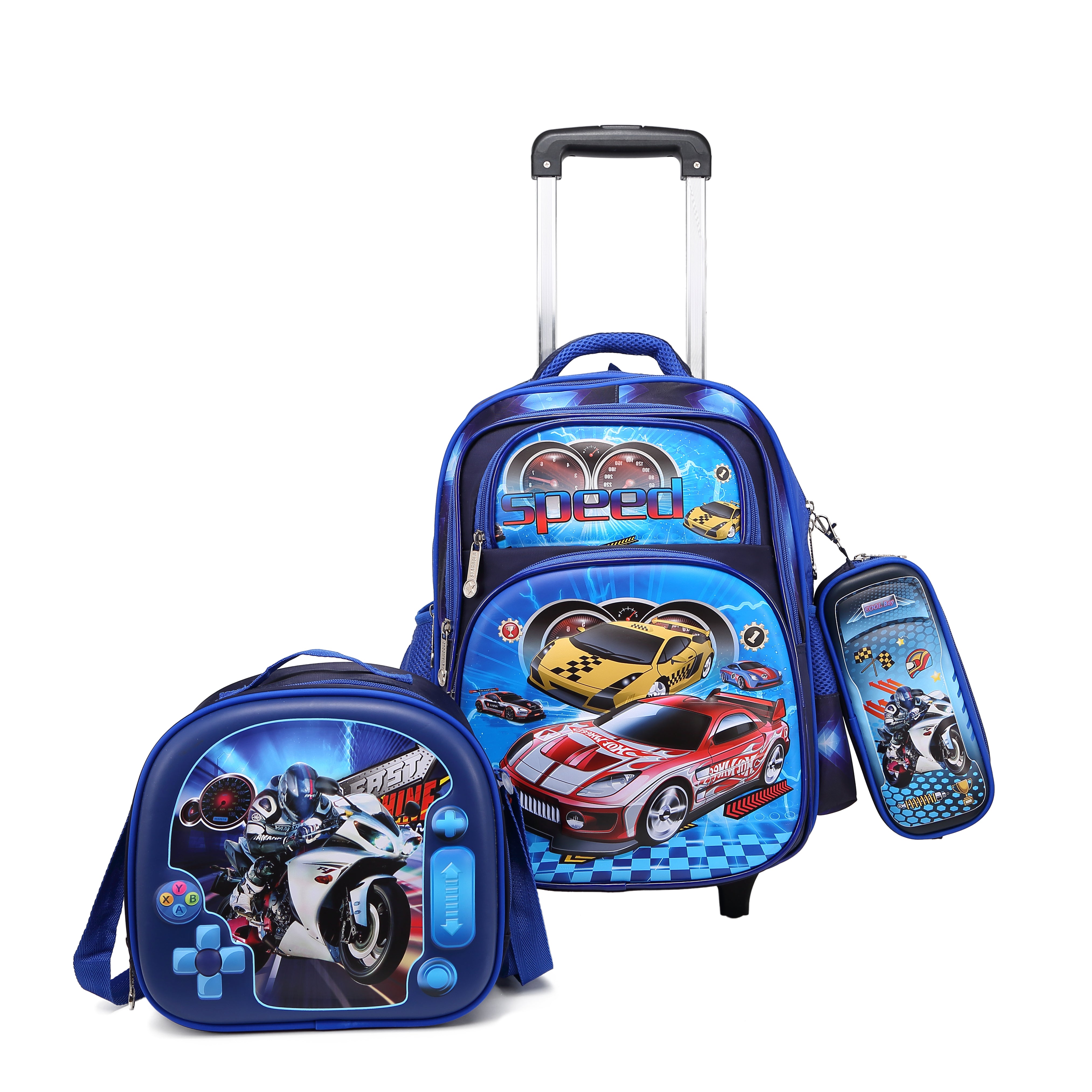 Stargold 16-Inch 3 Pcs Set Baby Backpack With Trolley