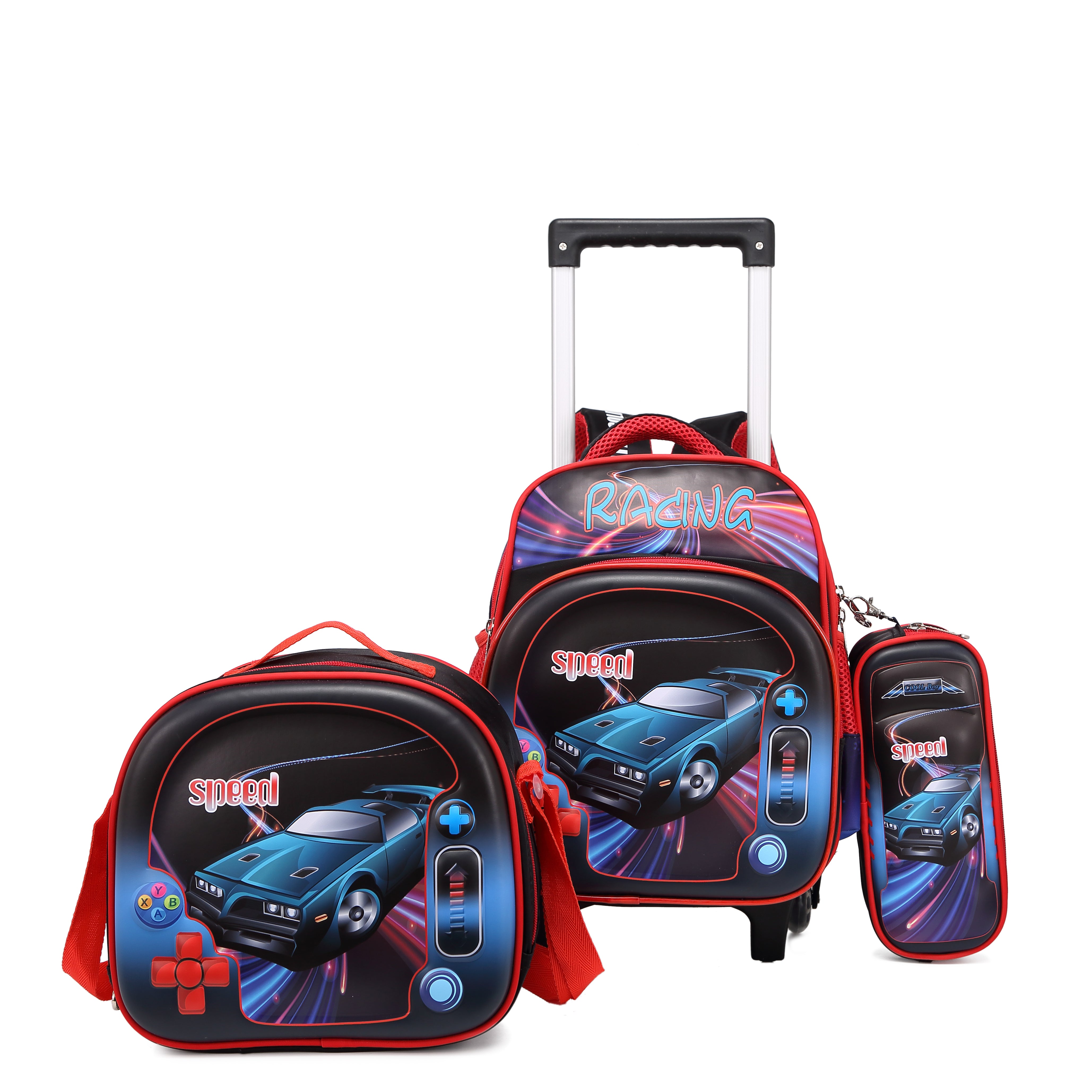 Stargold 12-Inch 3 Pcs Set Baby Backpack With Trolley