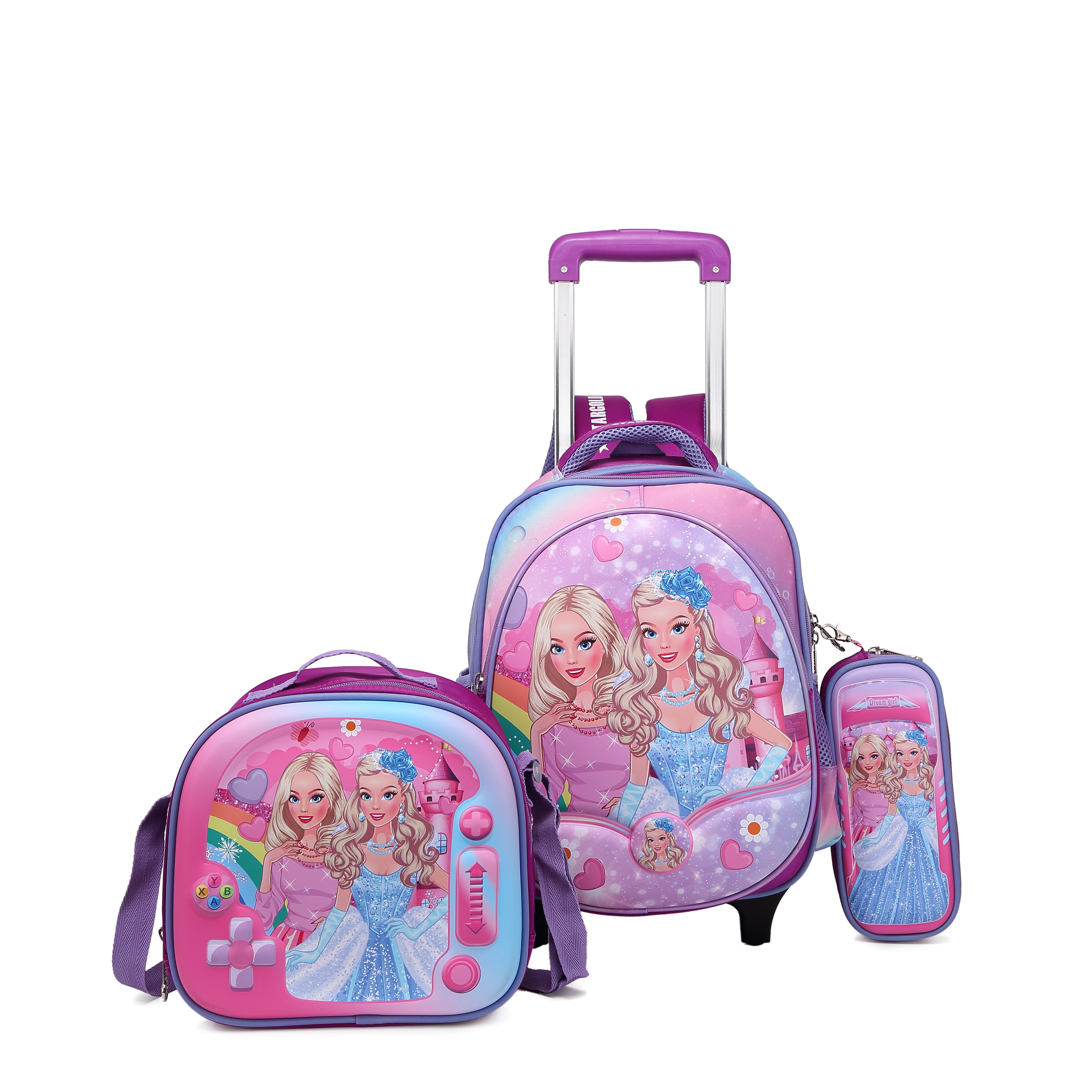 Stargold 14-Inch 3 Pcs Set Baby Backpack With Trolley