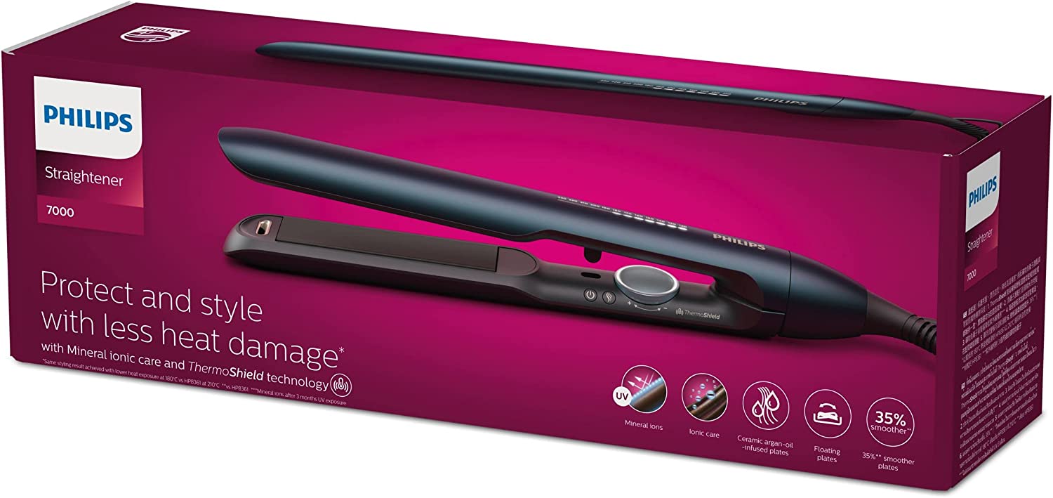 Philips 7000 Series Straightener | Color Teal Metallic | Best Personal Care Accessories in Bahrain | Hair Care & Styling Products | Halabh