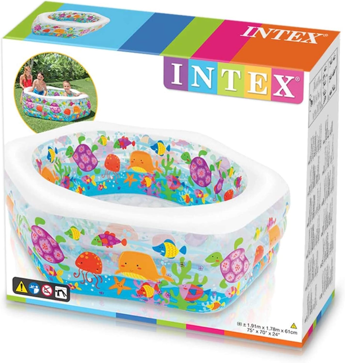 Buy Intex Hexagonal Paddling Pool | Inflatable Pool | Halabh