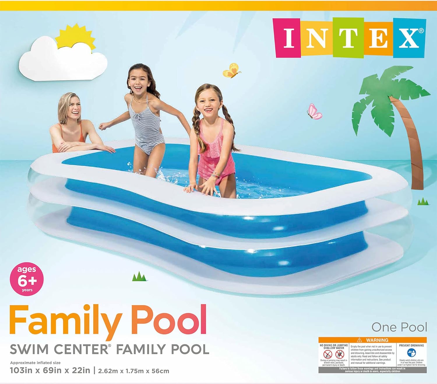 Buy Intex Inflatable Swim Center Family Pool | Fun for Kids