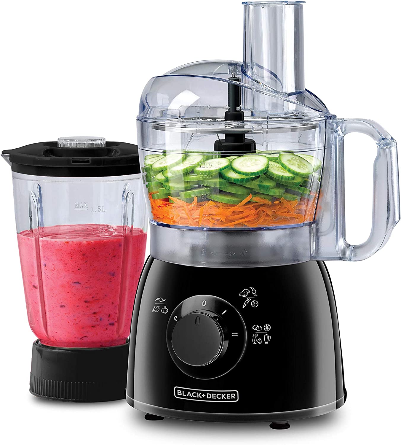 Black & Decker Food Processor with Blender - 400W | in Bahrain | Kitchen and Dinning | Halabh.com