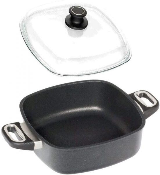 AMT Square Pan Glass Lid and Side Handle | Kitchen & Dining | Halabh.com