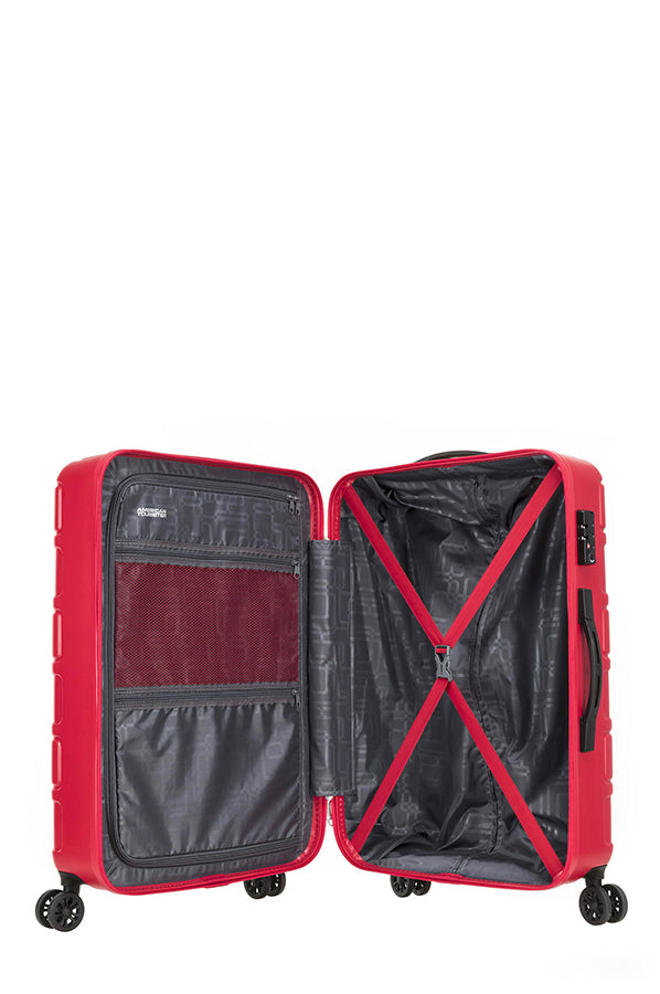 American Tourister Bricklane Spinner | Color Red | Trolley Bag | Luggage Travel Bag | Bag and Sleeves in Bahrain | Halabh