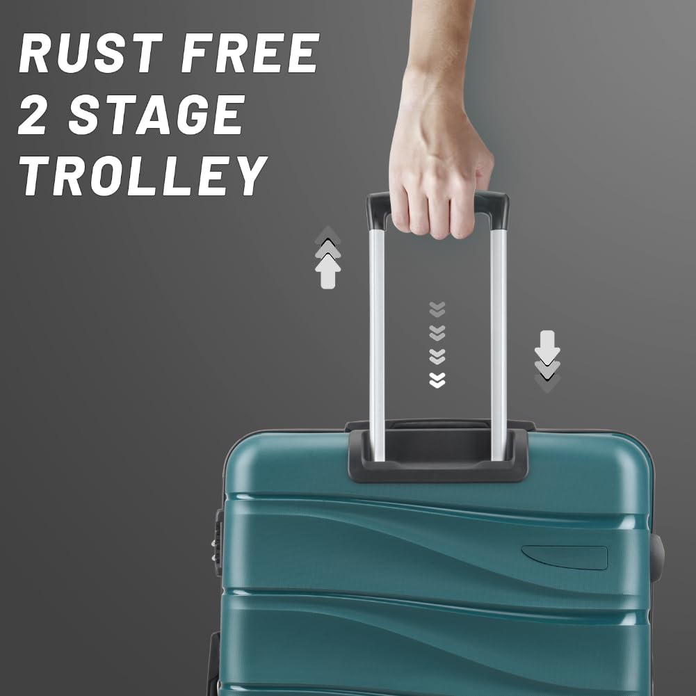 Aristocrat Hard Body Set of 3 Luggage 8-W STrolly | Trolley Bags | Halabh.com