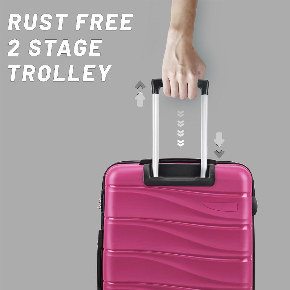Aristocrat Hard Body Set of 3 Luggage 8-W STrolly | Trolley Bags | Halabh.com