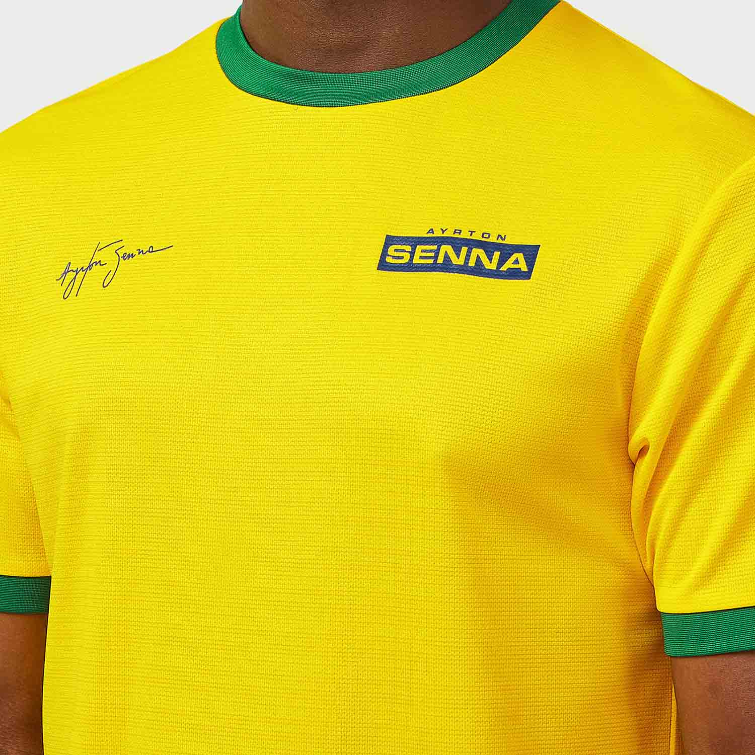 Ayrton Senna Sports T Shirt | Color Yellow | Best Mens Clothing in Bahrain | Halabh