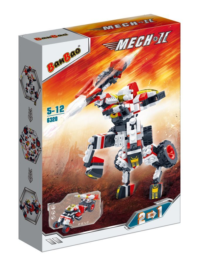 Banbao 2 in 1 Mech II Building Set Toy for Kids | Baby Toys and Gifts in Bahrain | Educational Toy | Halabh