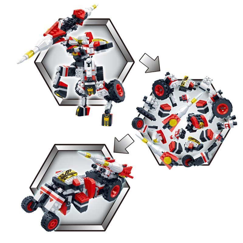 Banbao 2 in 1 Mech II Building Set Toy for Kids | Baby Toys and Gifts in Bahrain | Educational Toy | Halabh