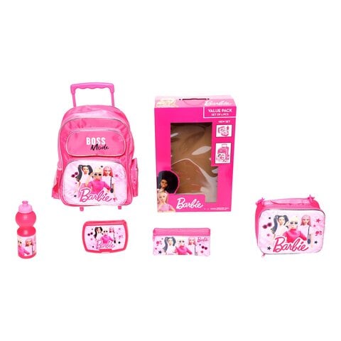 Barbie 5 In 1 Bag Bottle and Lunch Box Set 16inch | Baby Toys & Gifts | Halabh.com