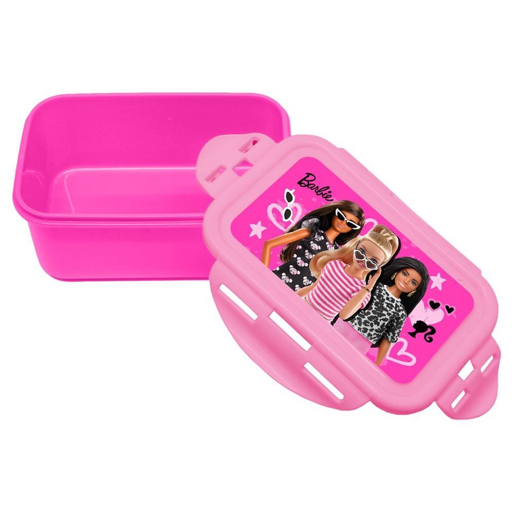 Barbie Rectangular Food Container 600ml | School Supplies | Halabh.com