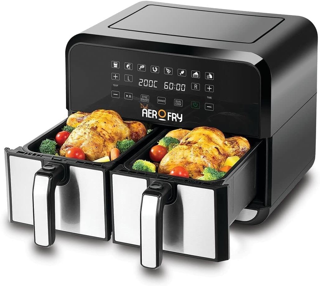 Black & Decker Digital Dual Zone Air Fryer 1700W | Kitchen Appliances | Halabh.com