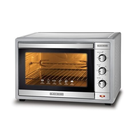 Black & Decker Microwave Oven Silver 67L - TRO62RDG-B5 | Kitchen Appliances | Best Oven in Bahrain | Halabh.com