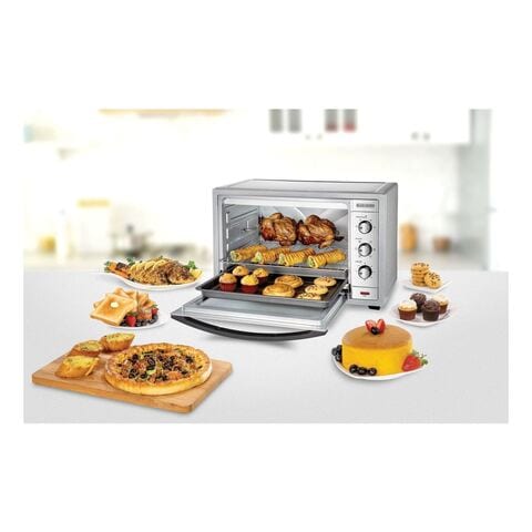 Black & Decker Microwave Oven Silver 67L - TRO62RDG-B5 | Kitchen Appliances | Best Oven in Bahrain | Halabh.com