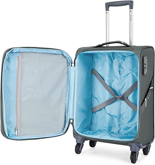 Carlton Amerlite 4 Wheel Soft Trolley Bag | Trolley Suitcase | Bag and Sleeves in Bahrain | Travel Luggage Bag | Halabh