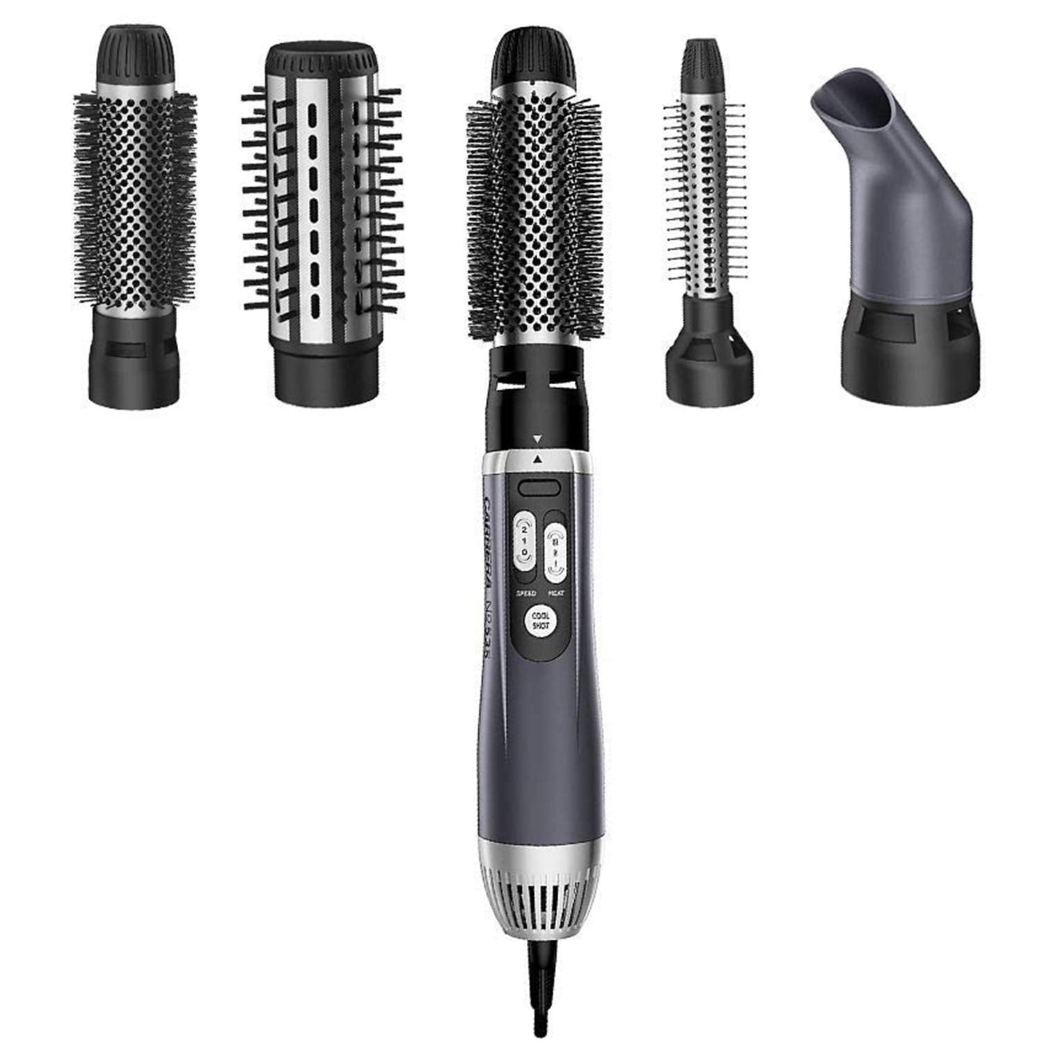 Carrera Professional Hot Air Brush Styler | For Women | Best Personal Care Accessories in Bahrain | Color Grey | Halabh