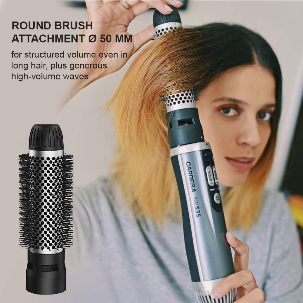 Carrera Professional Hot Air Brush Styler | For Women | Best Personal Care Accessories in Bahrain | Color Grey | Halabh