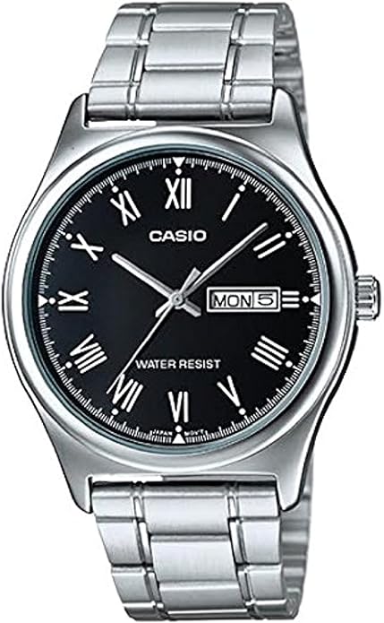 Casio Black Vintage Steel Wristwatch Men's Watch | Watches & Accessories | Halabh.com